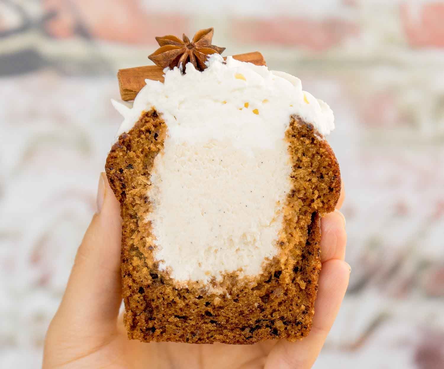 Giant Pumpkin Cupcakes With Cheesecake Filling
