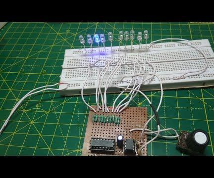 LED CHASER USING IC 555 AND CD 4017 | Decade Counter | DANCING LED