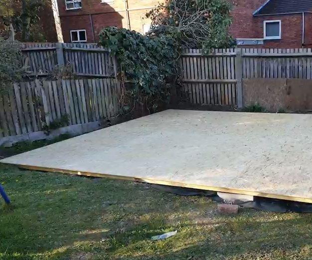 Workshop/Garden Room Stage 1:The Floor