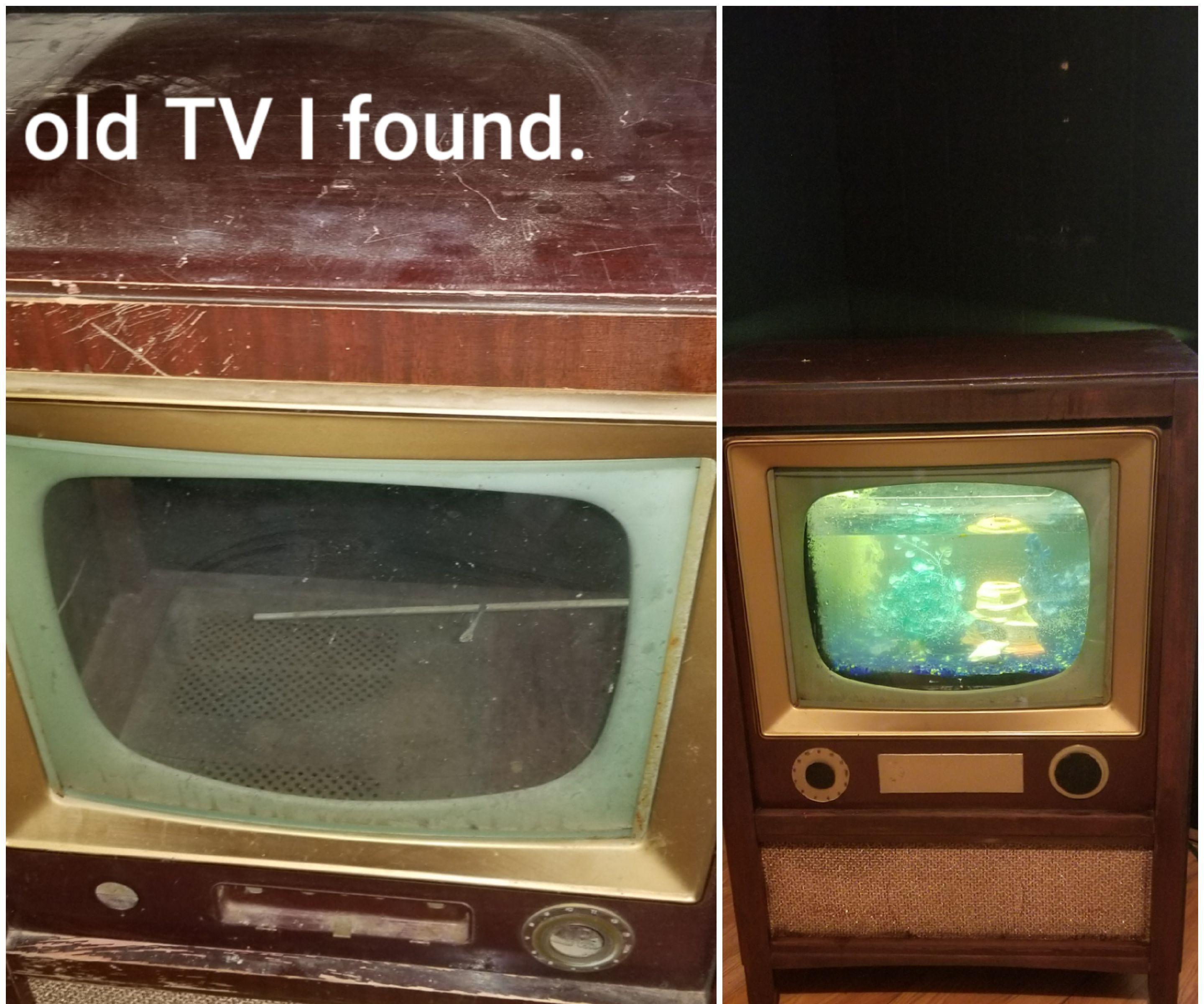 Old TV Into Fish Tank