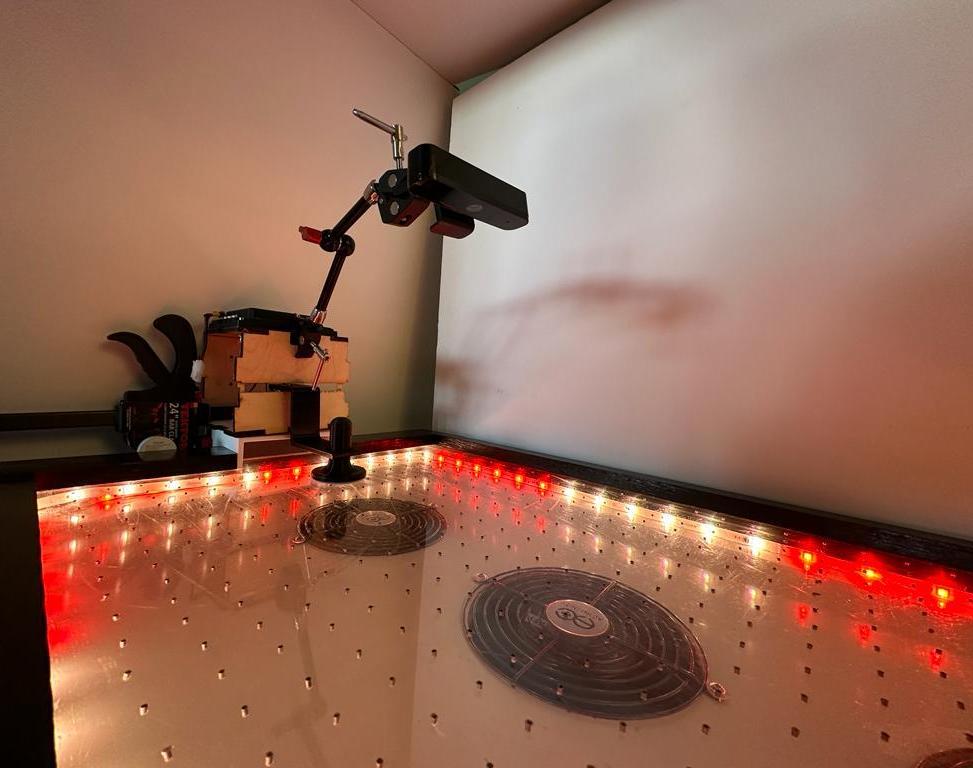 Air Hockey Table With Robotic Defender