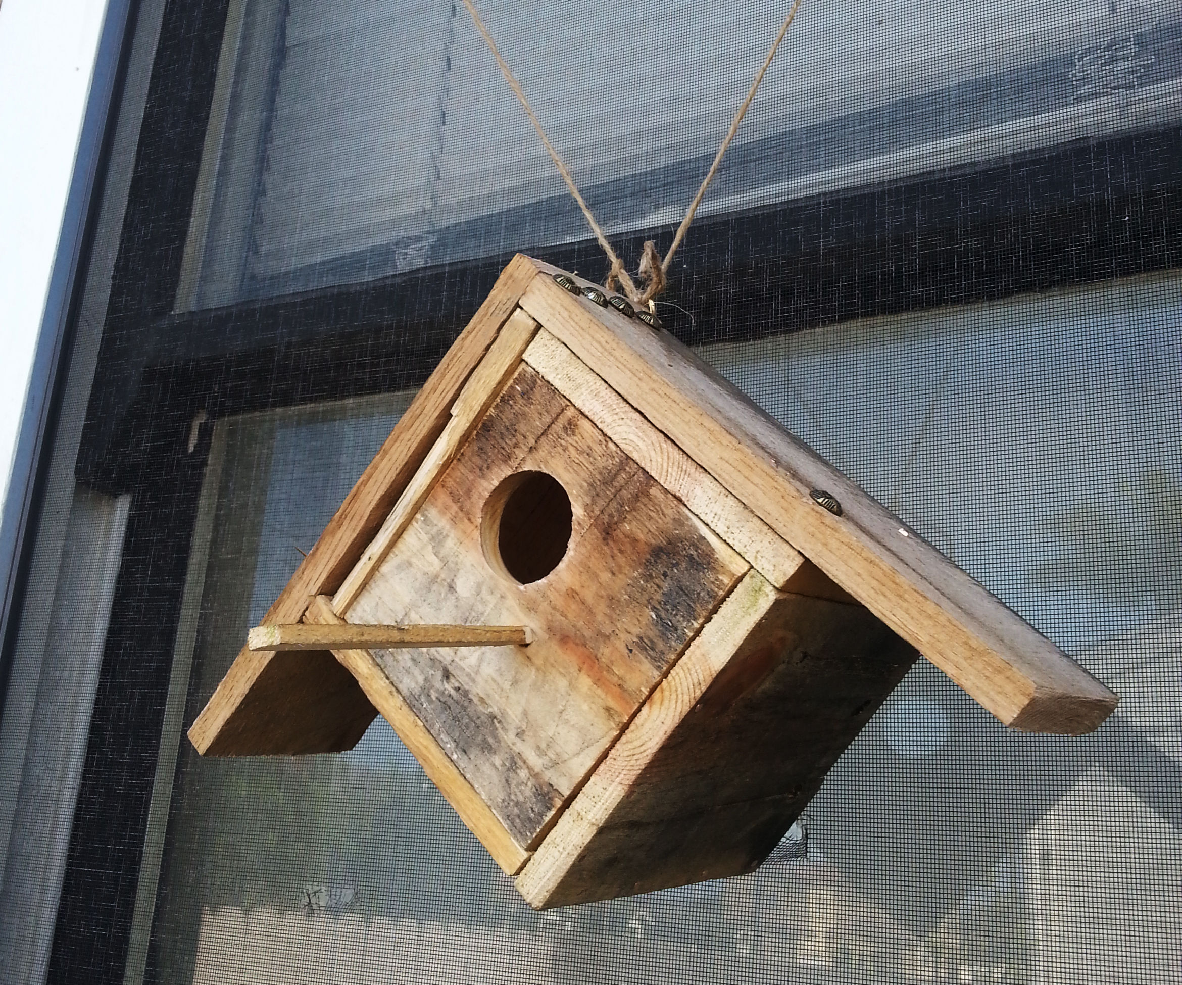 See Thru Pallet Birdhouse