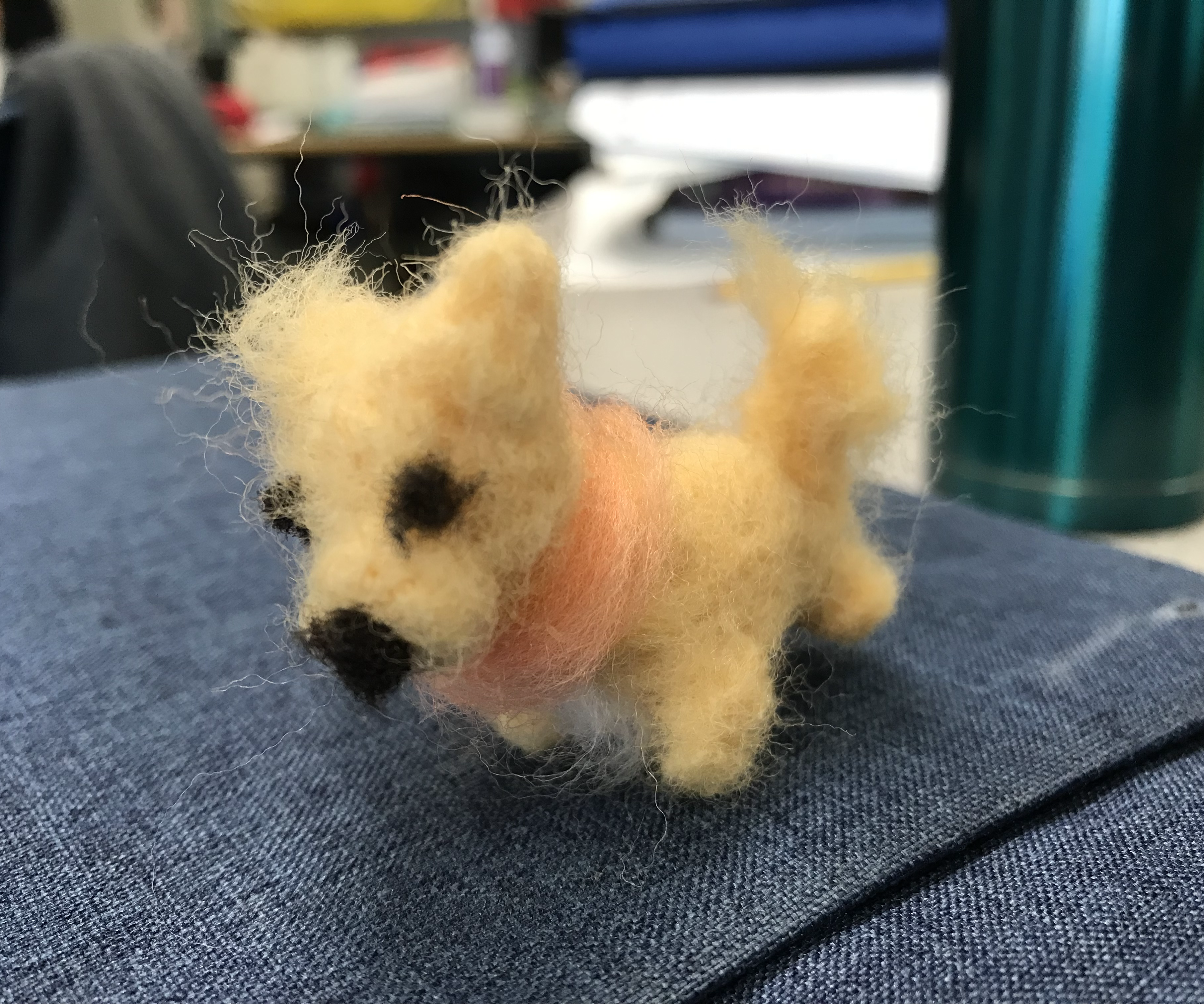 Mini Needle Felted Dog