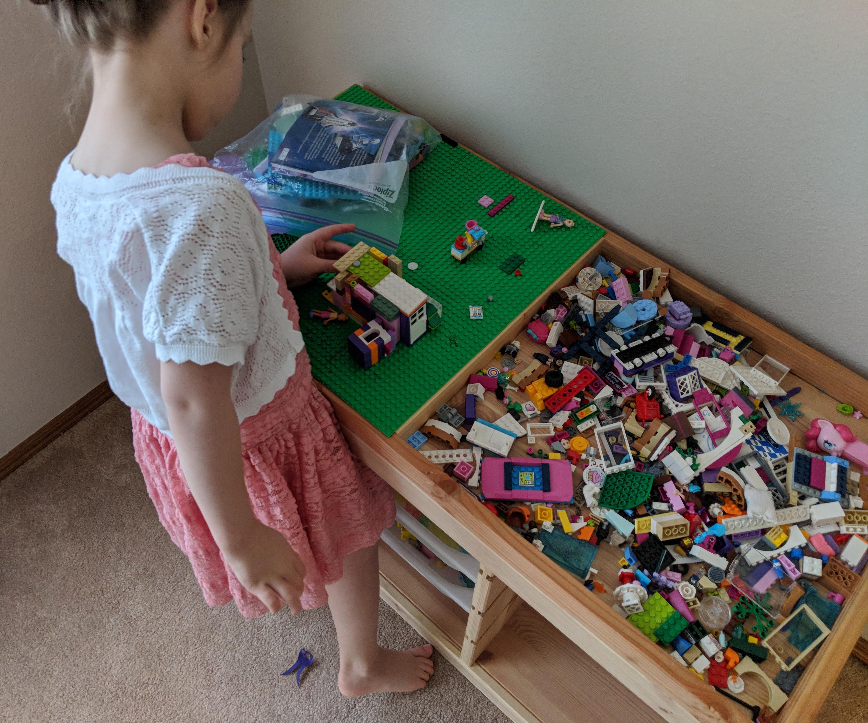 IKEA Trofast LEGO Table Conversion