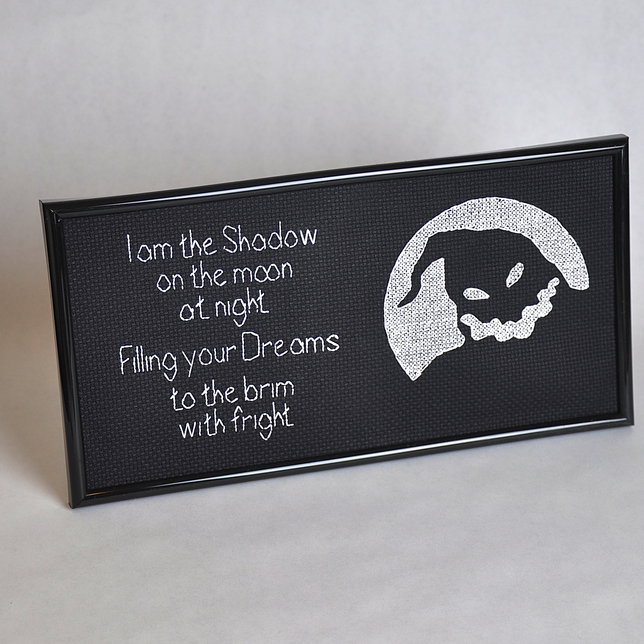 "I Am the Shadow" - Oogie Boogie Cross Stitch