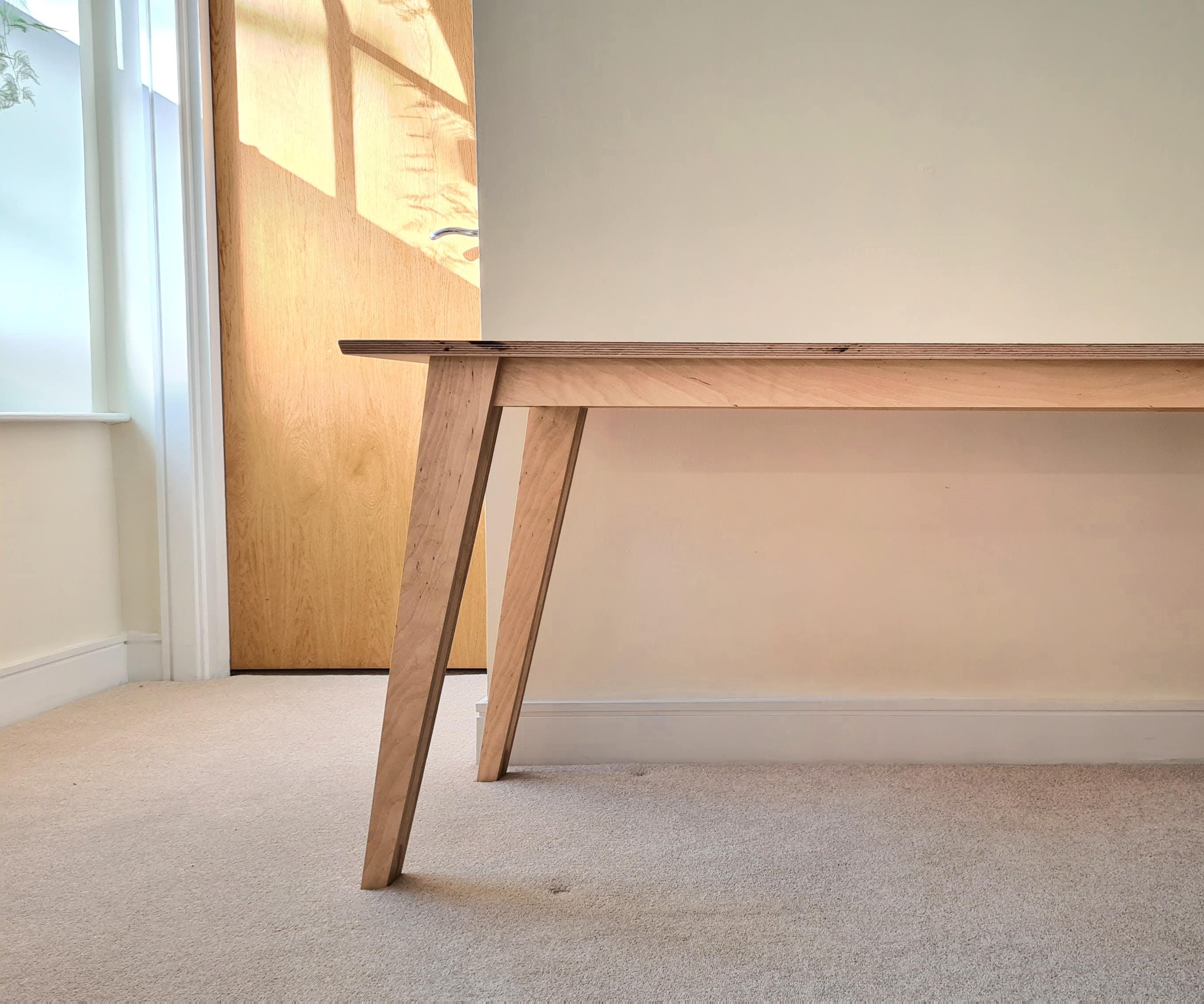 Simple Modern DIY Plywood Desk | One Plywood Sheet