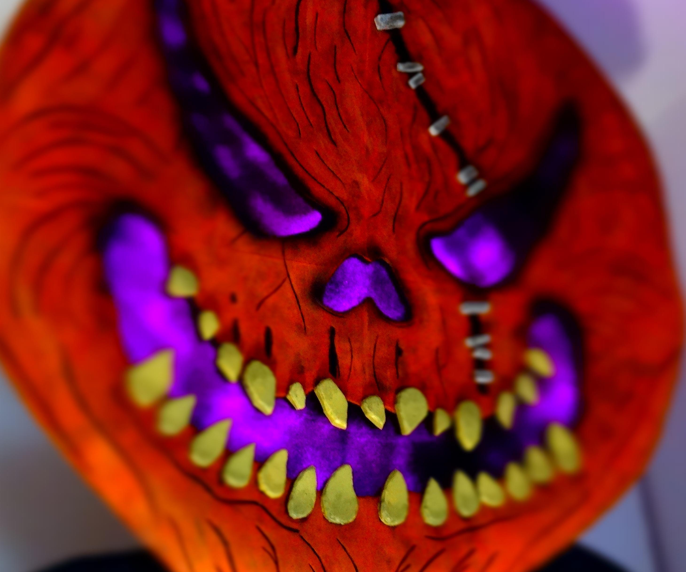 DIY Halloween Pumpkin Monster