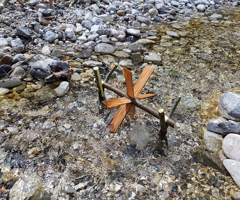 Water Mill From Tree Branches
