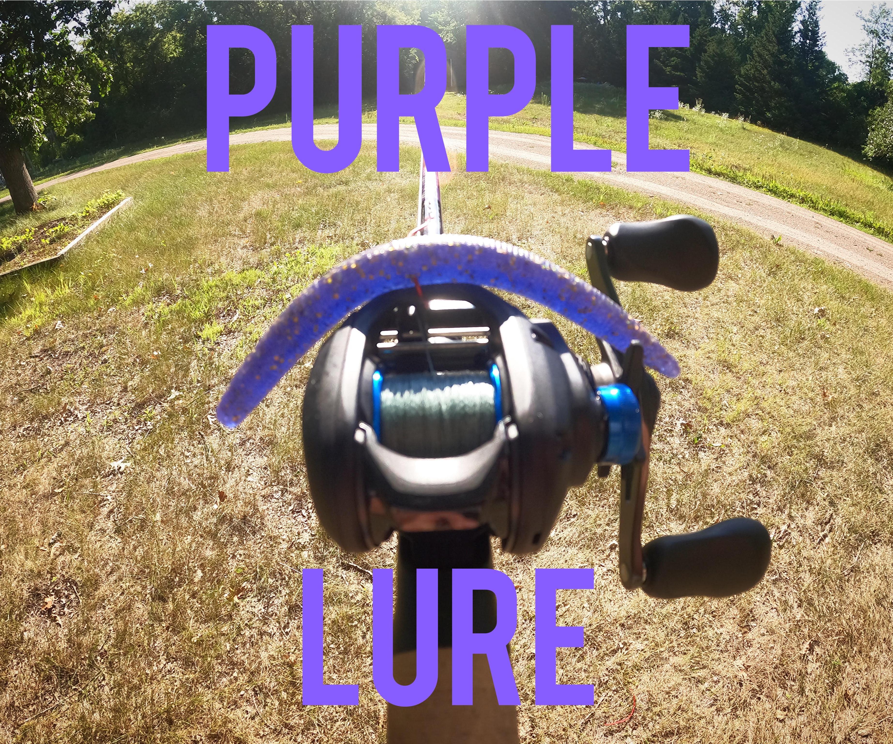 Purple Soft Plastic Fishing Lure
