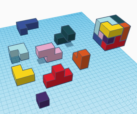 Cube Puzzle in Tinkercad
