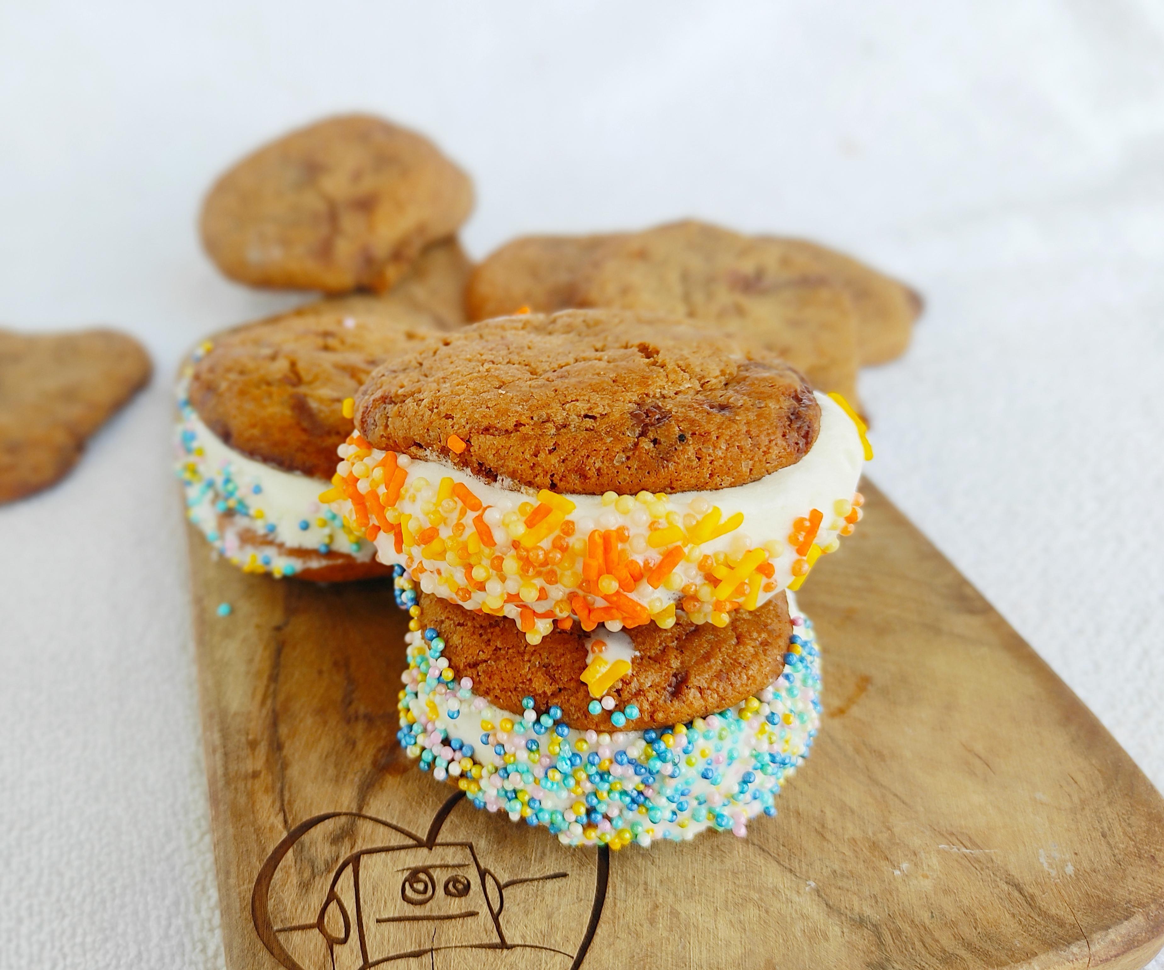 Ice-cream Sprinkle Cookie Sandwich