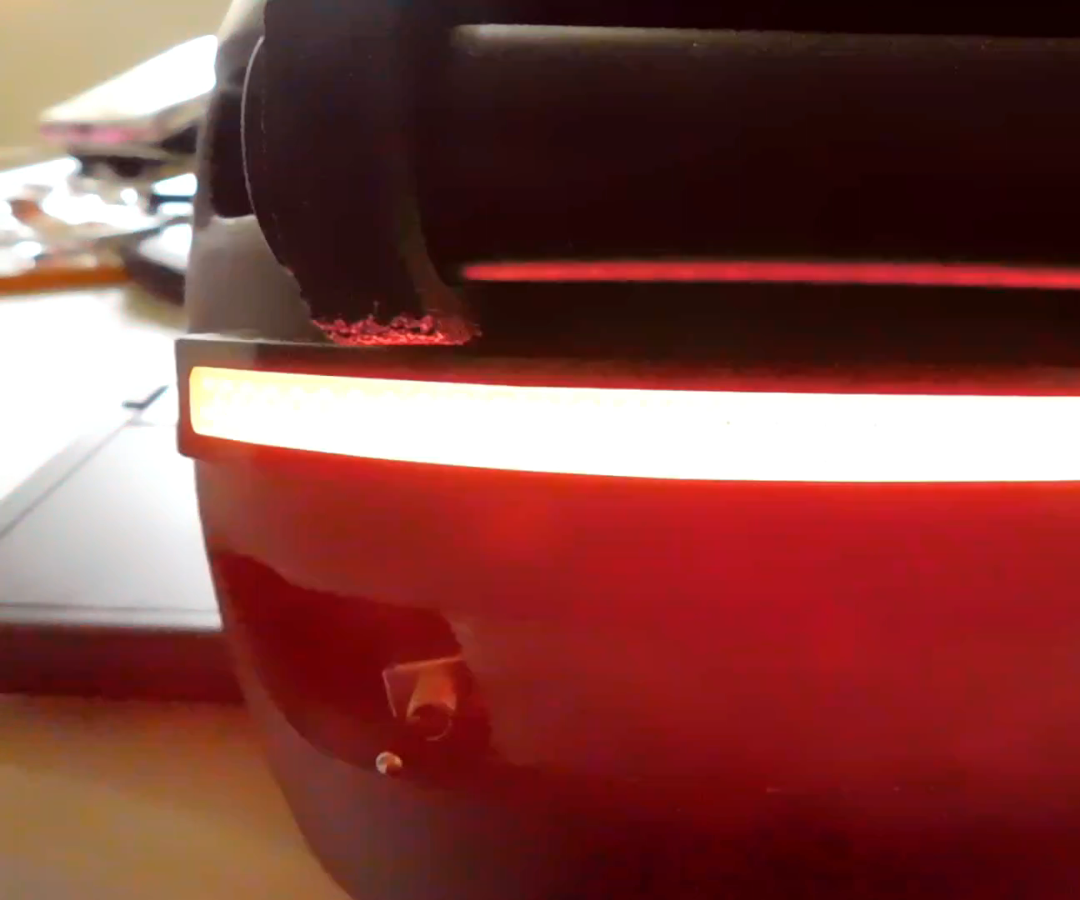 Blinking Helmet Lights.