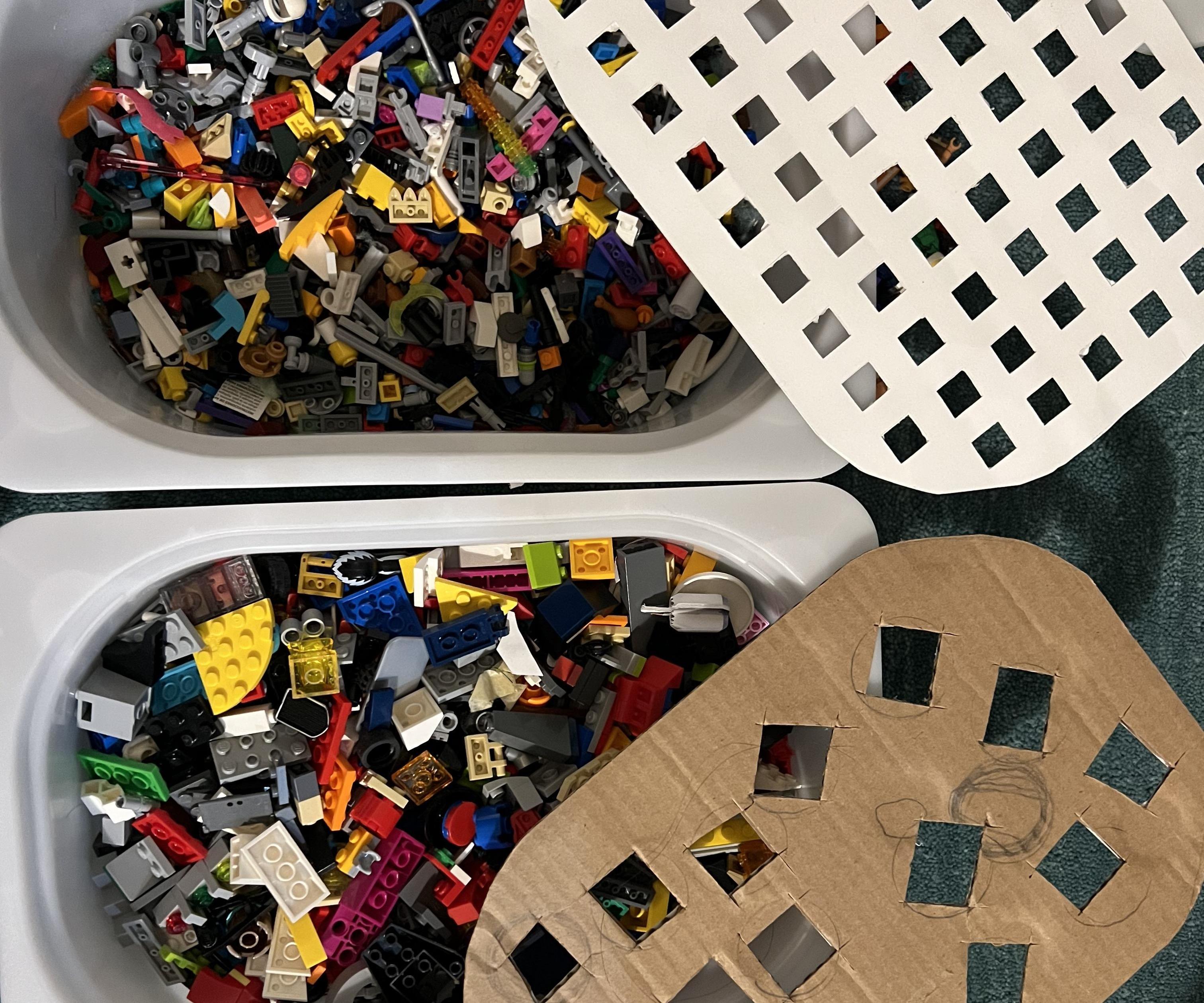 Simple Filter for Sorting Lego Bricks and Pieces