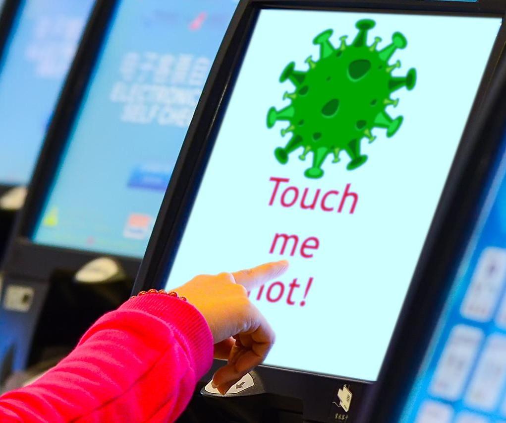 A Touchless Input Device for Interactive Kiosks in Post-COVID World