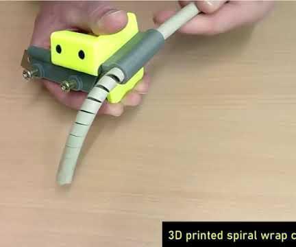 Spiral Wraps Out of Hoses or Cable Sleeve Ends