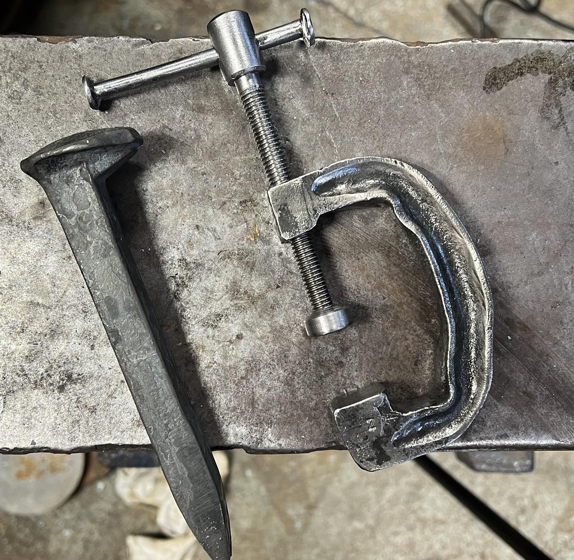 Making a C-Clamp From a Railroad Spike