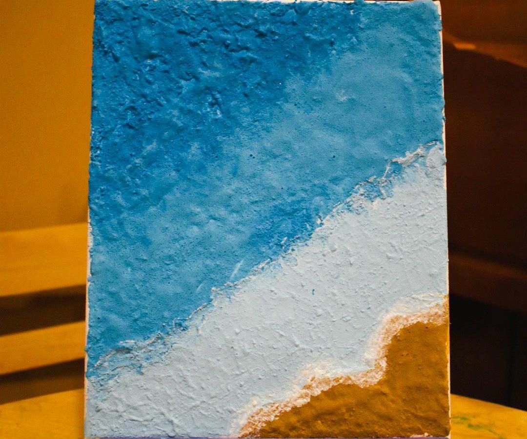 Ocean Scene Sugar Painting
