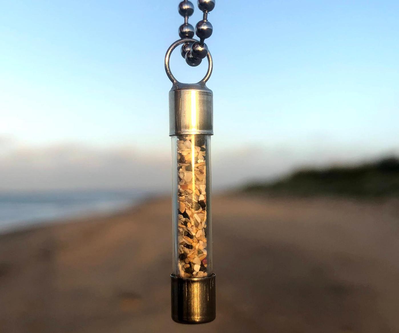Sand in a Bottle - Fuse Pendant 