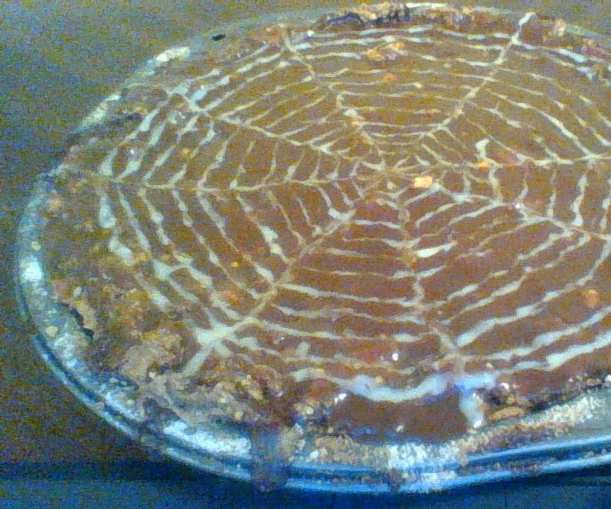 Apple Crumb Cheesecake Pie With Chocolate Eggnog Ganache