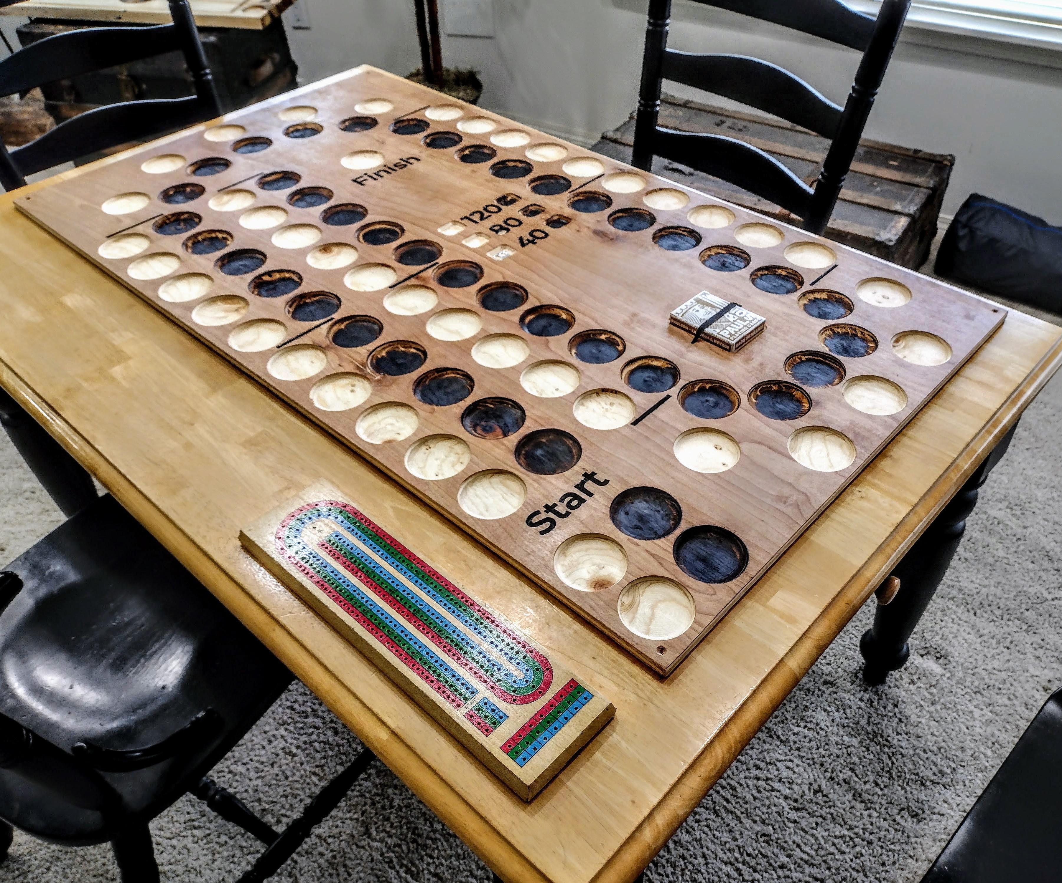 King Size Cribbage Board