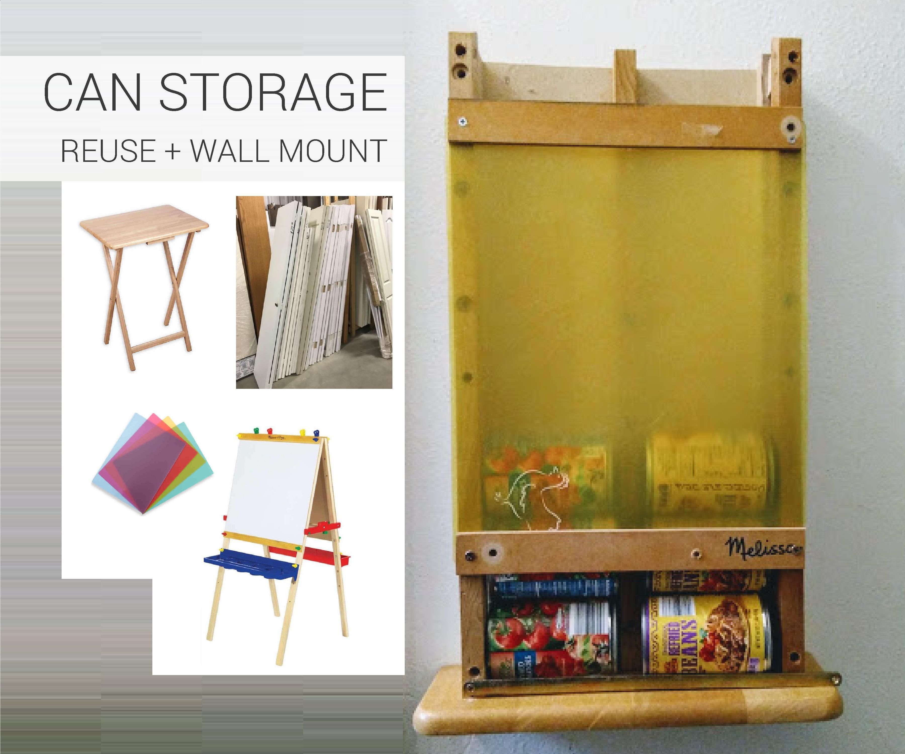 Wall Mount Can Storage