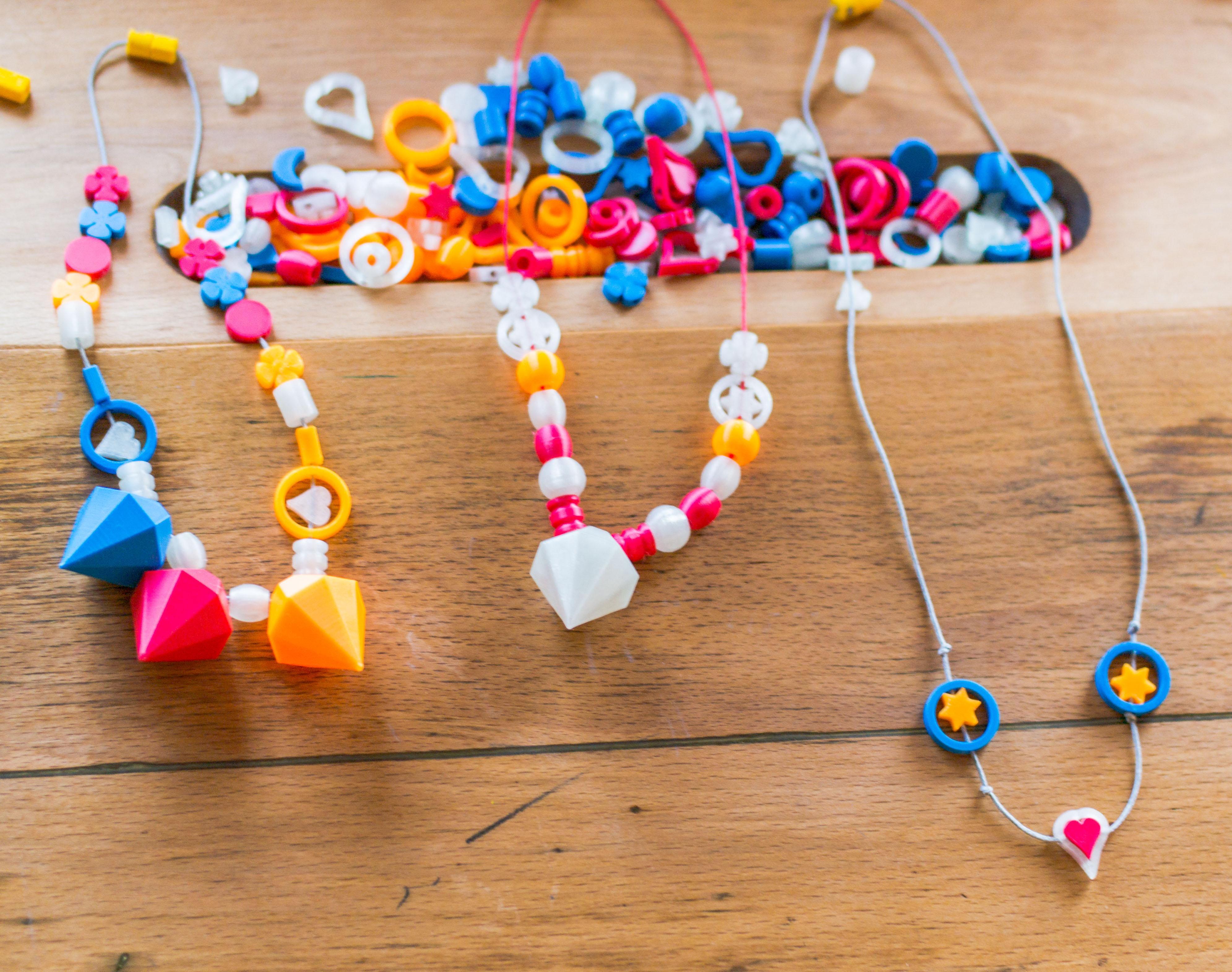 Kids Necklace Bracelet Beads Pearls DIY Jewelry 100% FDM!