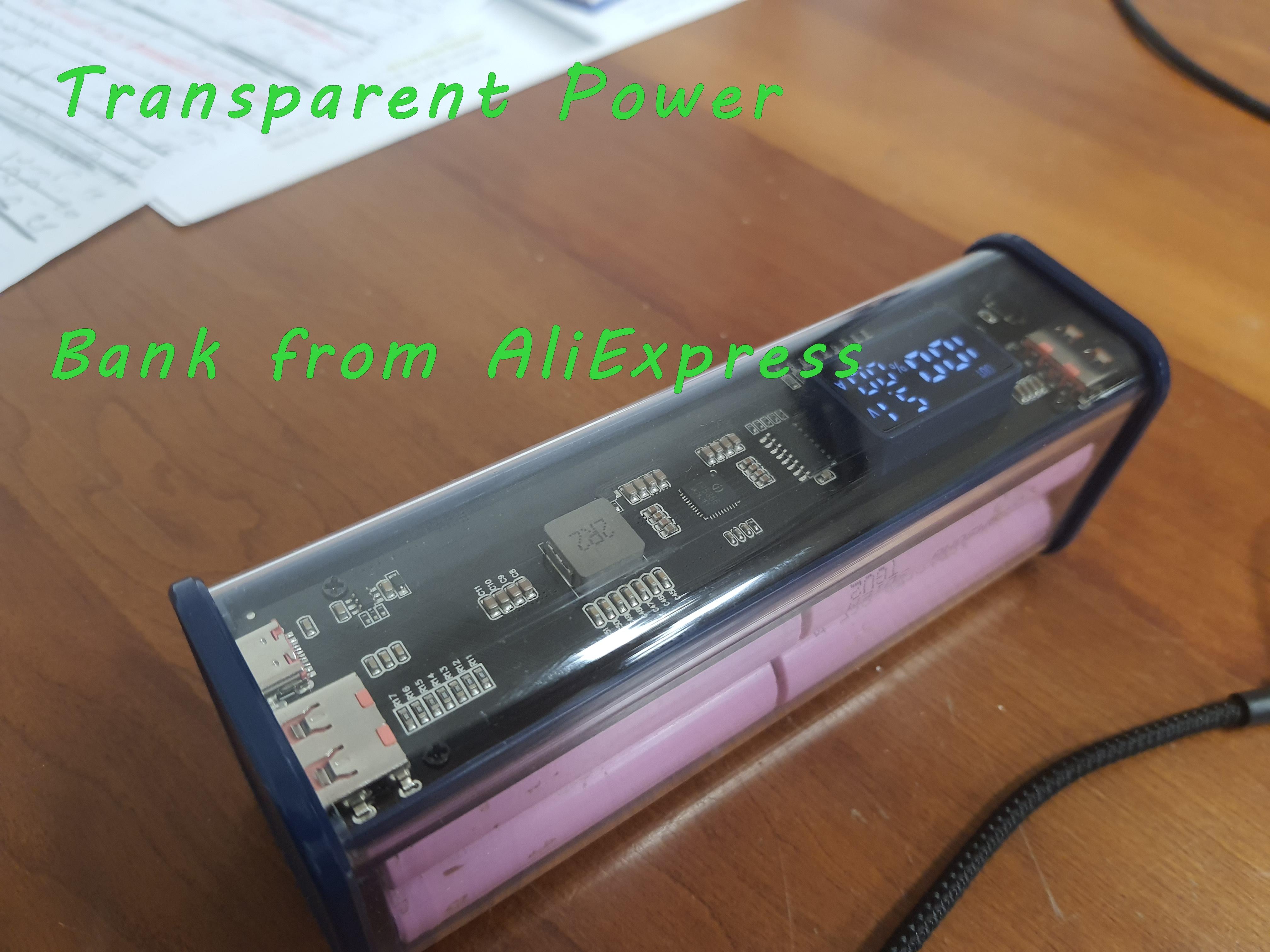 AliExpress Transparent Power Bank Assembly