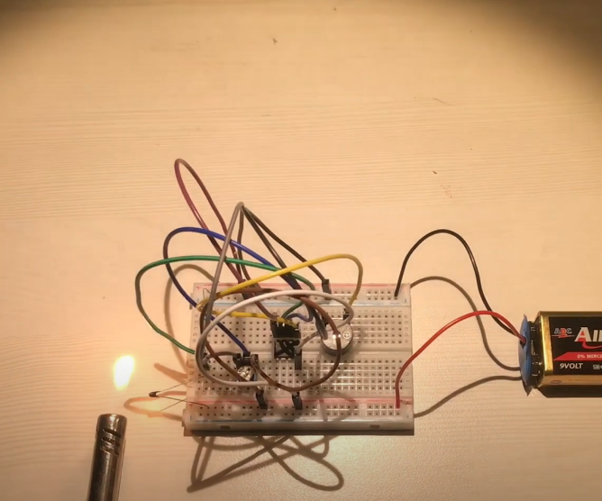 Fire Alarm Dengan Op-Amp Lm358 & Buzzer