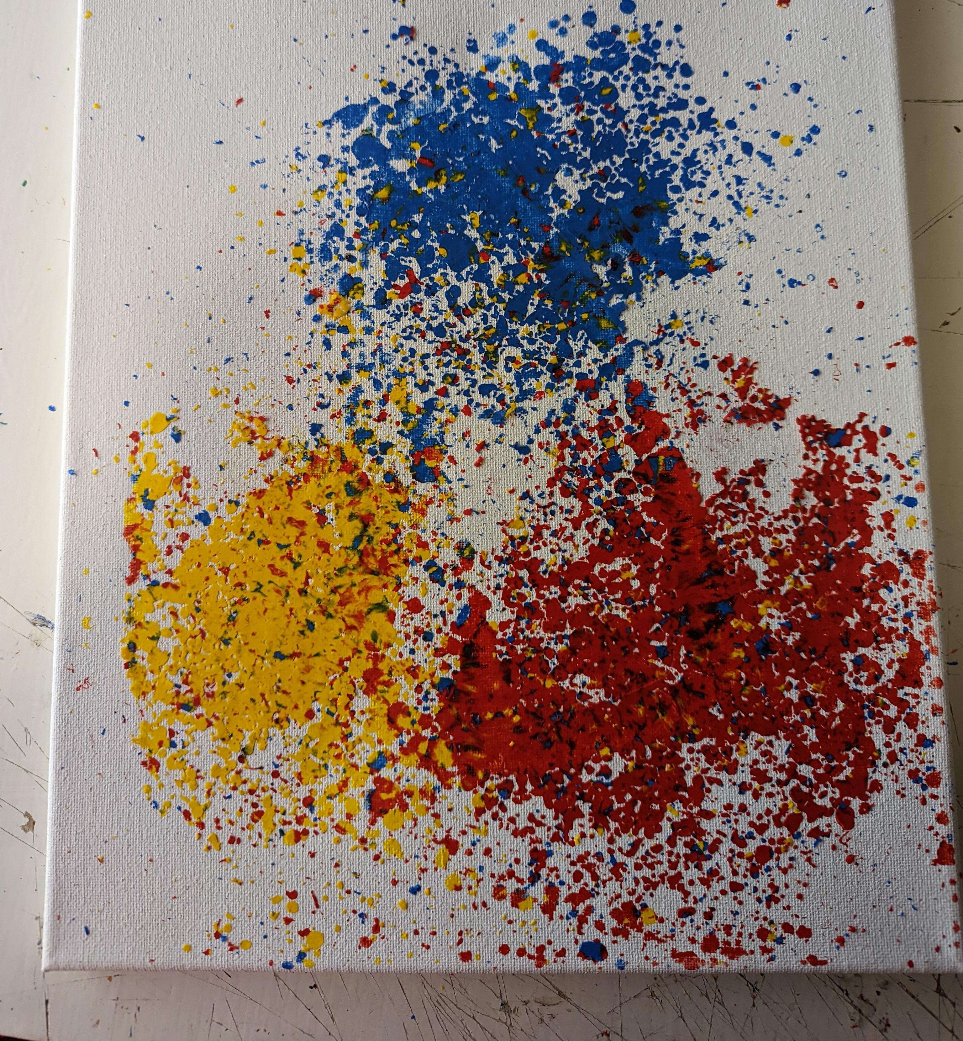DIY Abstract Crayon Art