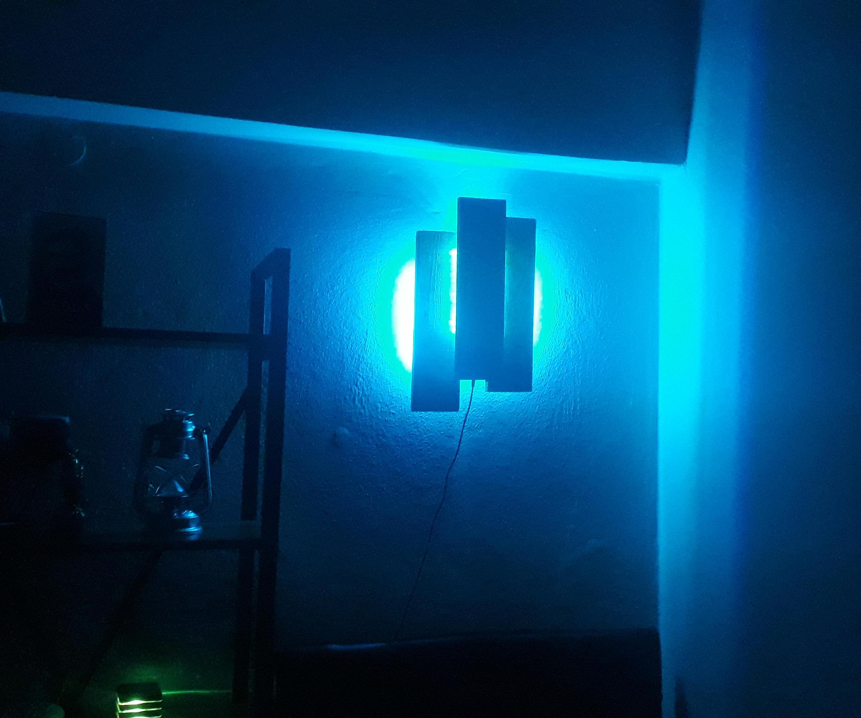 RGB WALL DECOR FROM OLD PALLETS