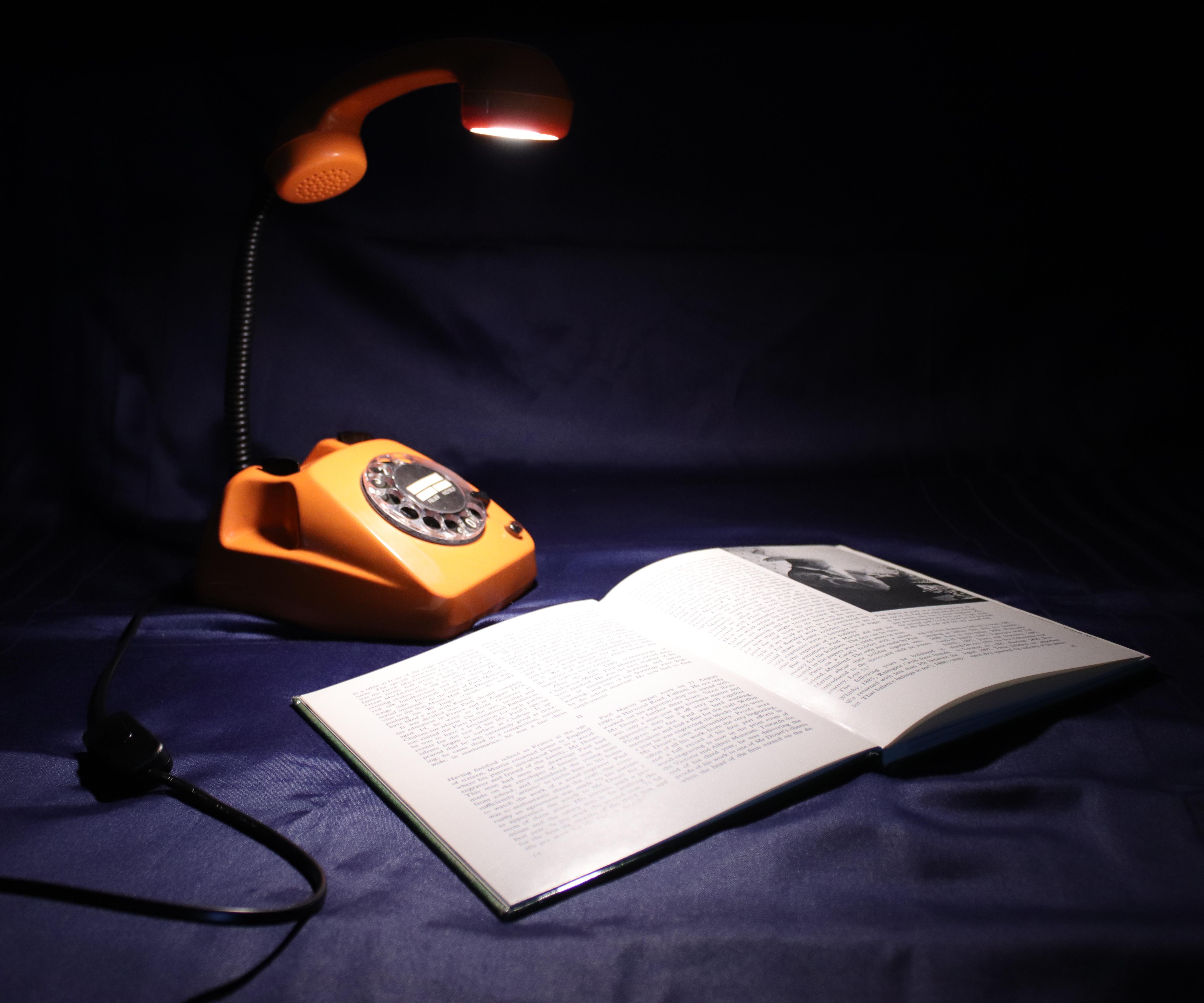 Upcycled RetroPhone Lamp