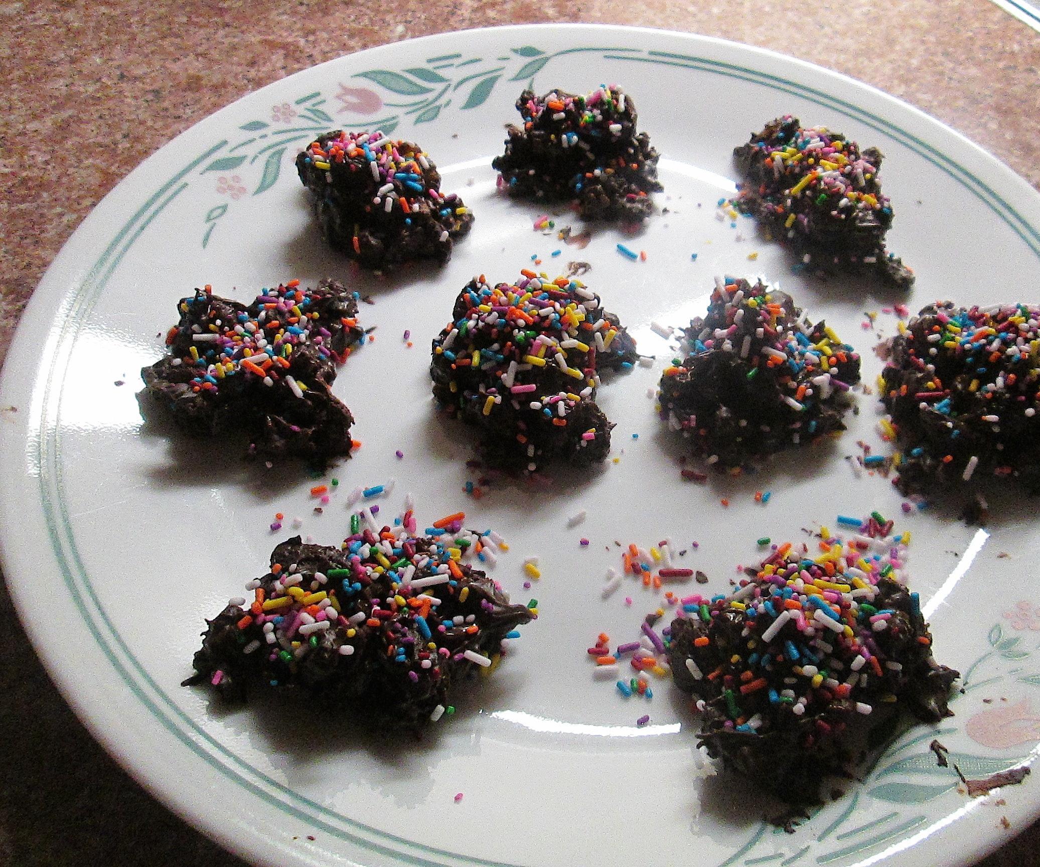 Chocolate Rasin Crunch Balls to Relieve Stress