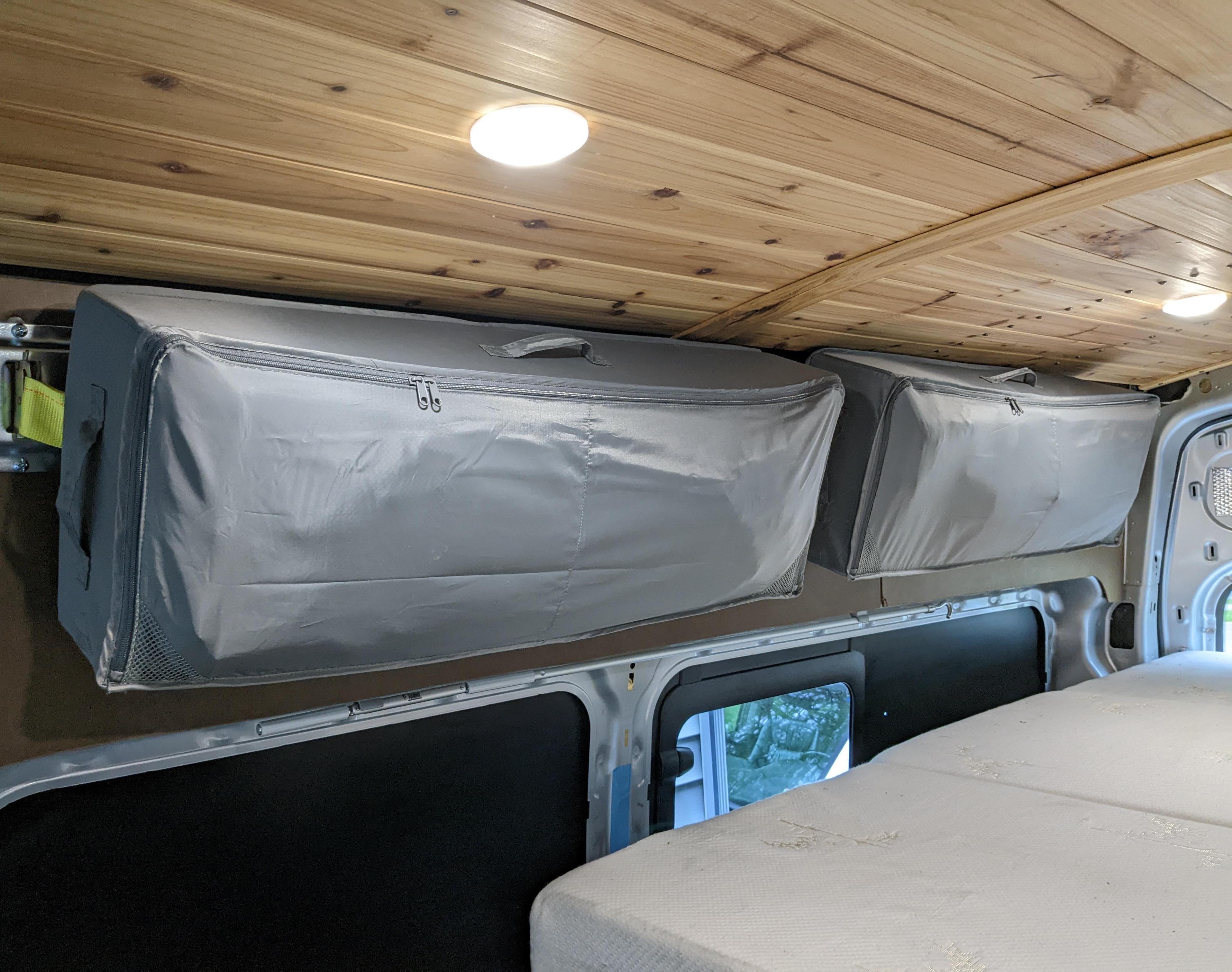 Camper Van E-Track Luggage From Ikea Skubb for Under $20