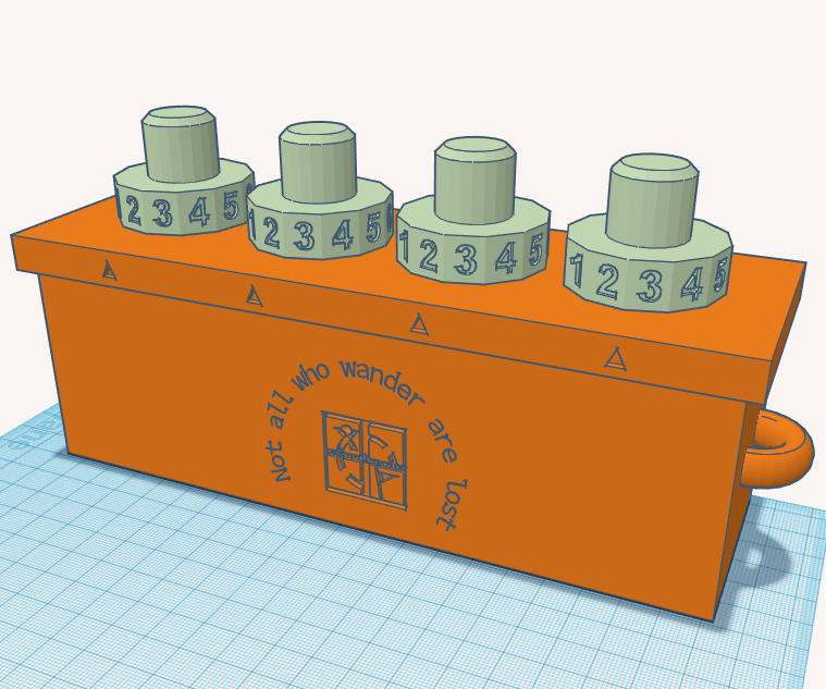 Geocaching Container - 3D Printed, Lockable With a 4-number PIN