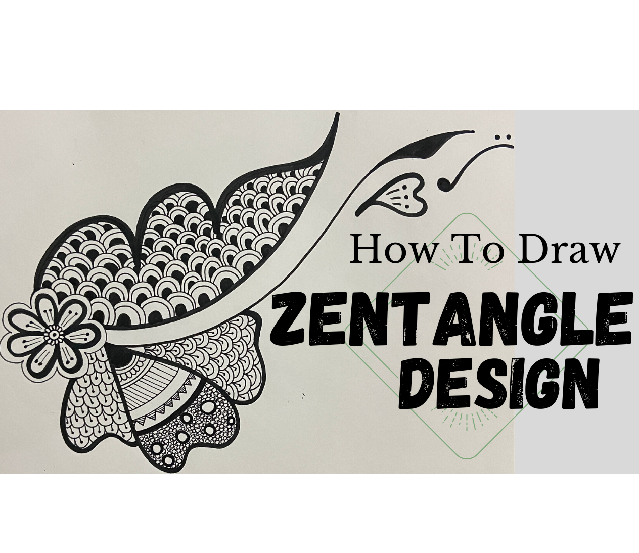How to Draw the Easiest Zentangle Design