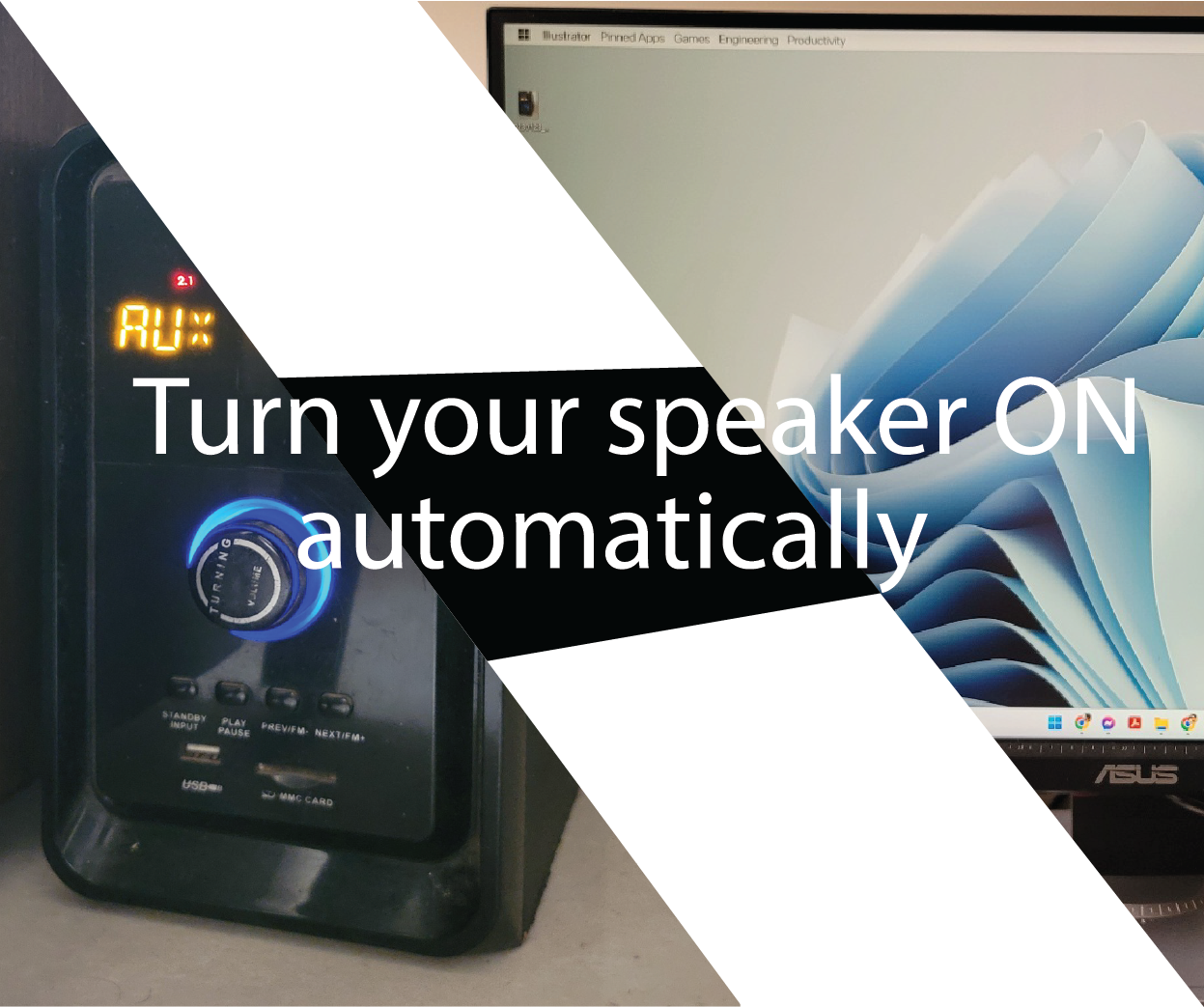 Turn on Your Sound System Automatically While Turning on TV or Computer