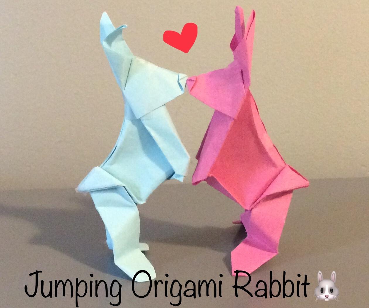 Action Origami: Jumping Origami Rabbit