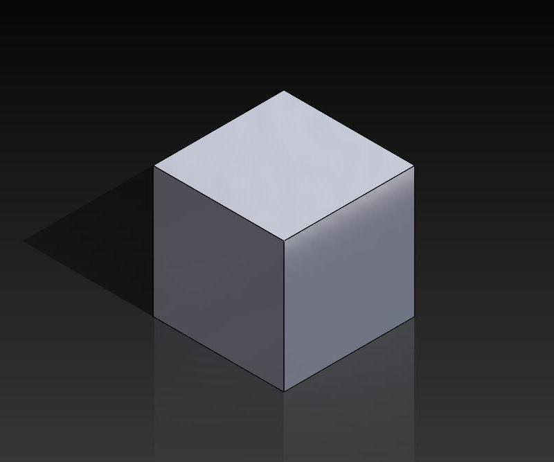SolidWorks Cube