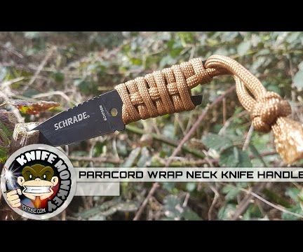 Paracord Neck Knife Handle Wrap