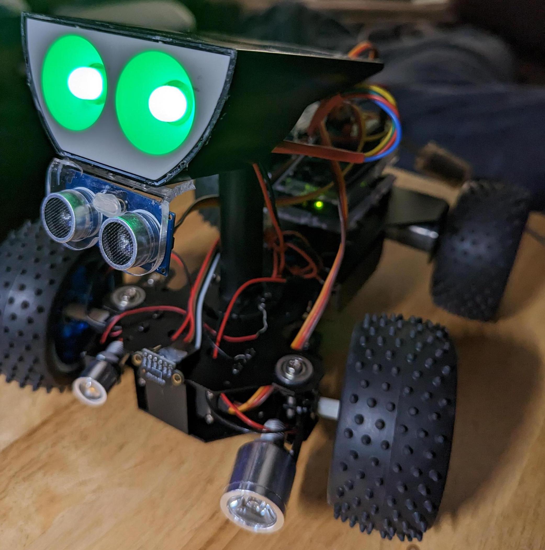 LIDAR/Ultrasonic Transducer -- MC1 Obstacle Avoiding Robot W/Arduino Uno