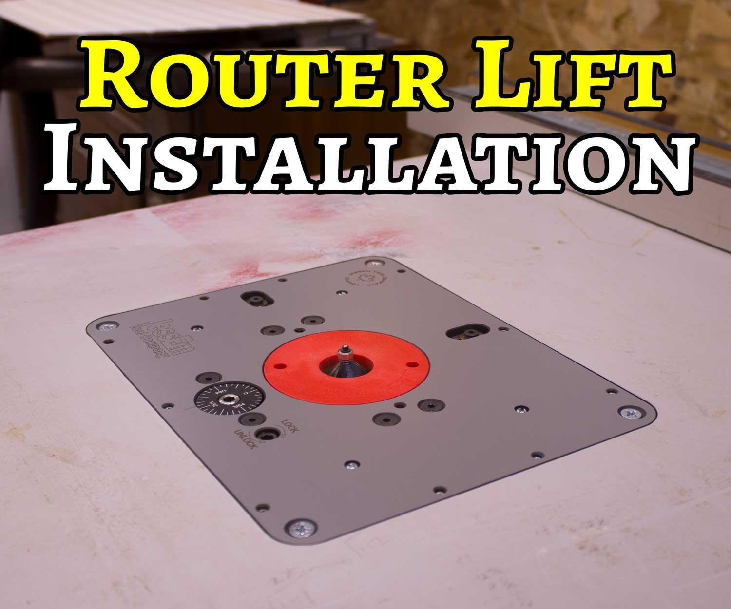 Install a Router Lift in a Table Saw Extension