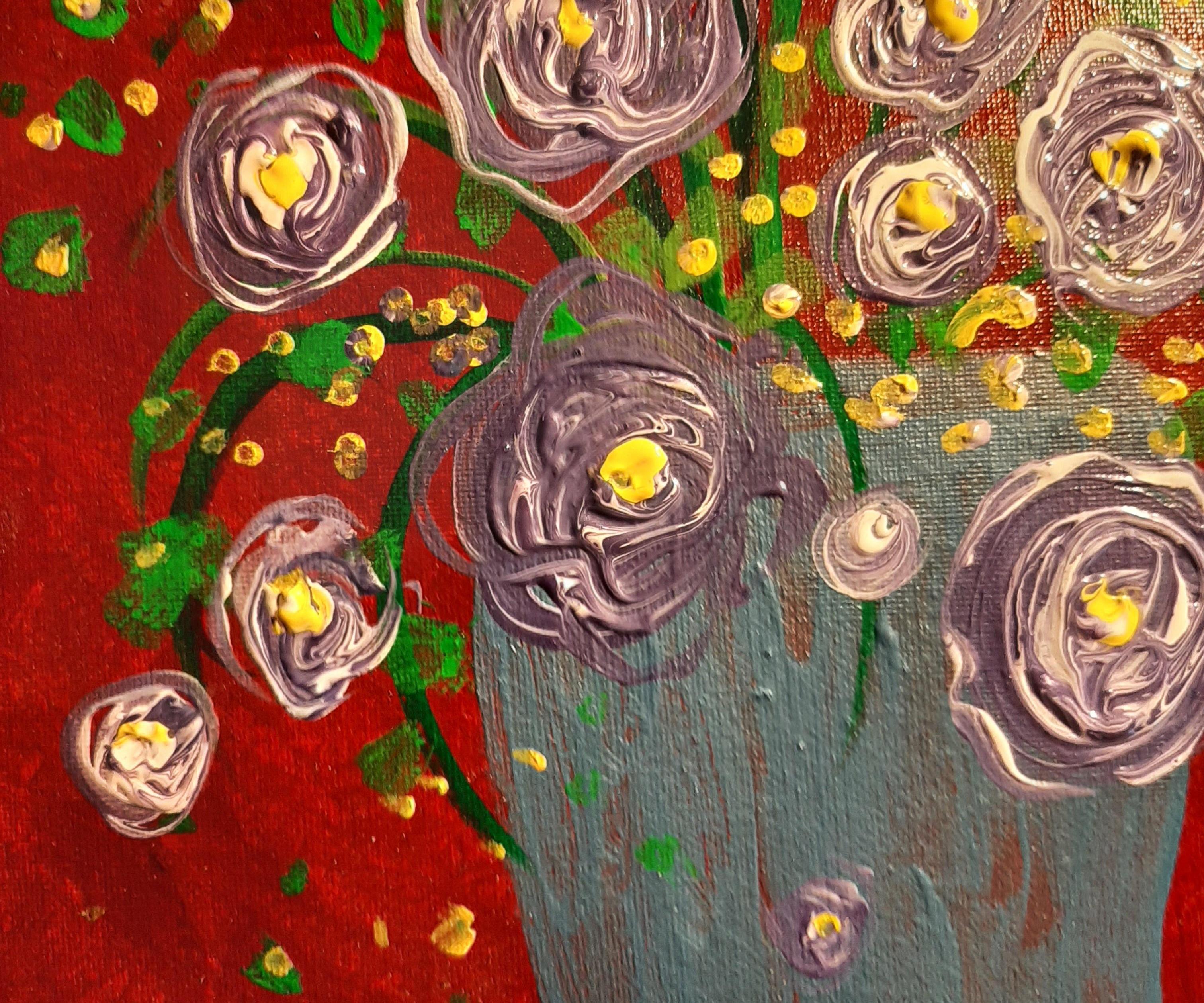 Acrylic Flower Pianting