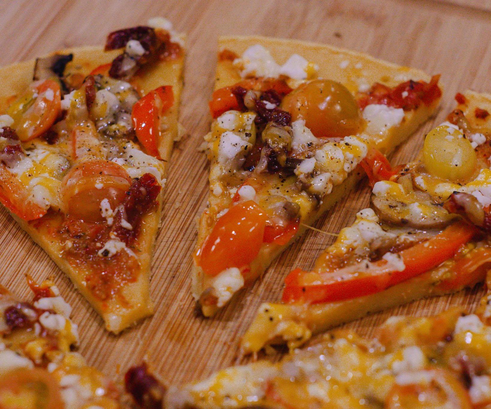 Gluten-Free Vegetarian Socca Pizza