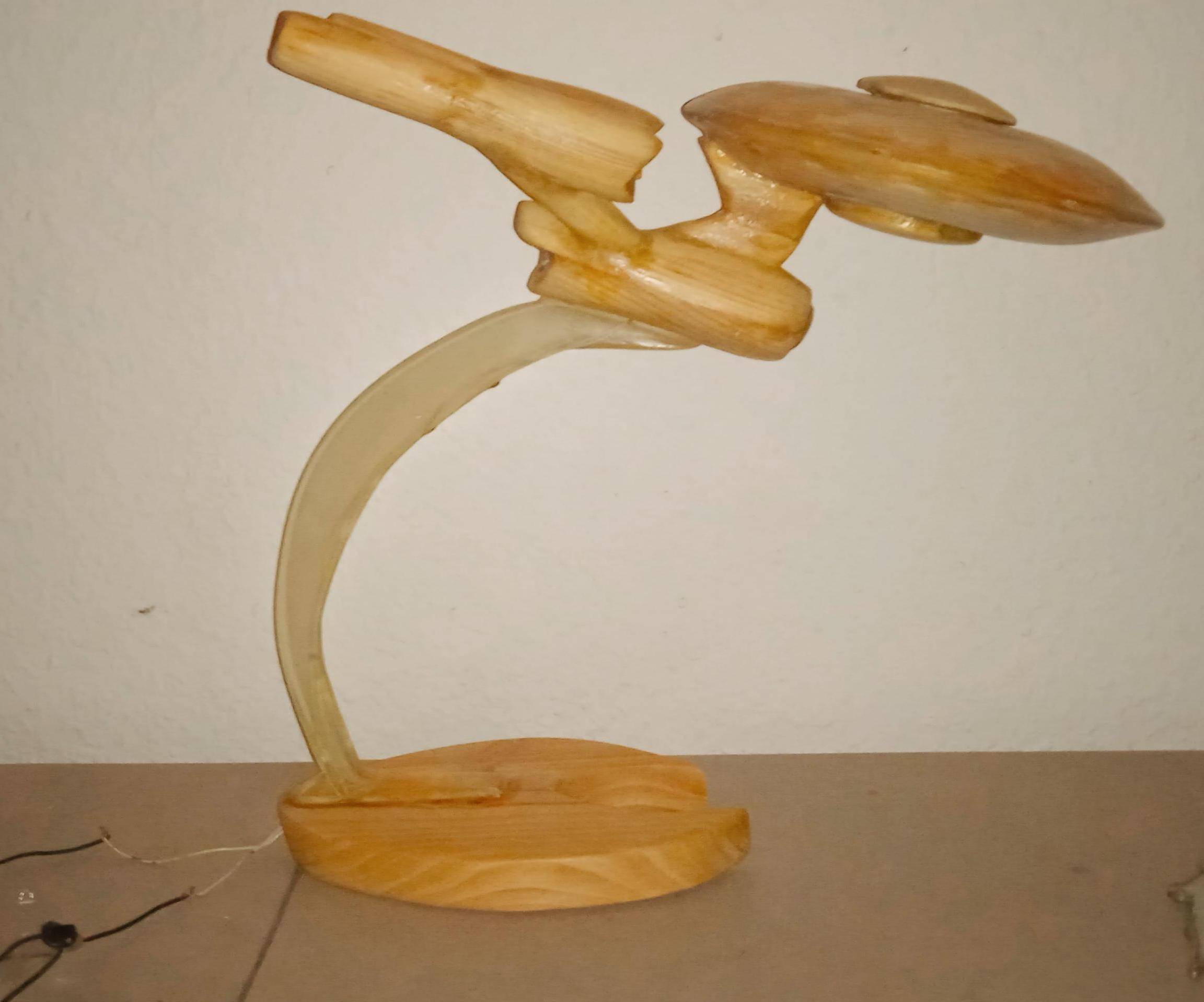 Making an Amazing Wooden Spaceship Table Lamp