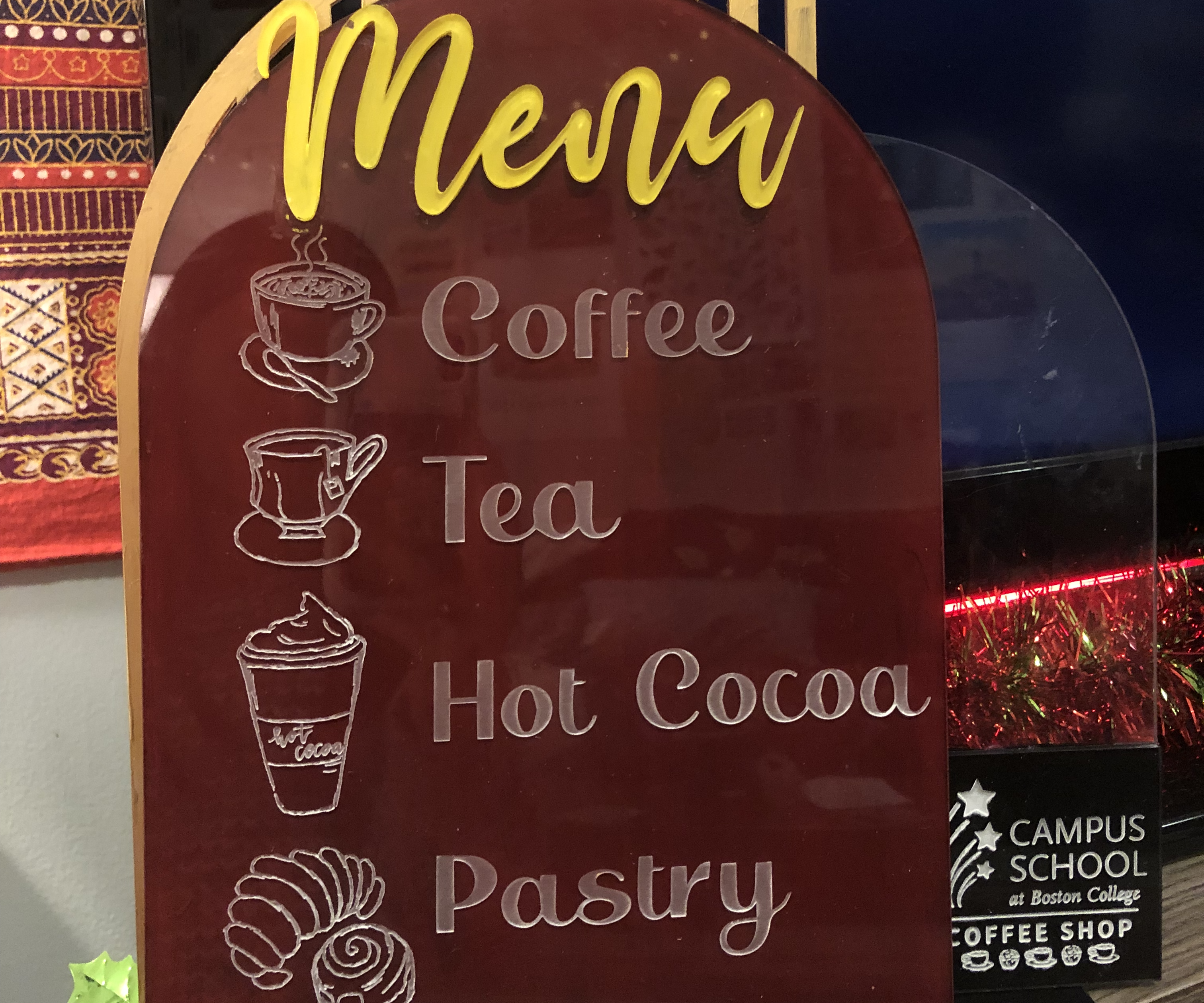 A Switch Accessible Menu Board for the Boston College Campus School Coffee Shop