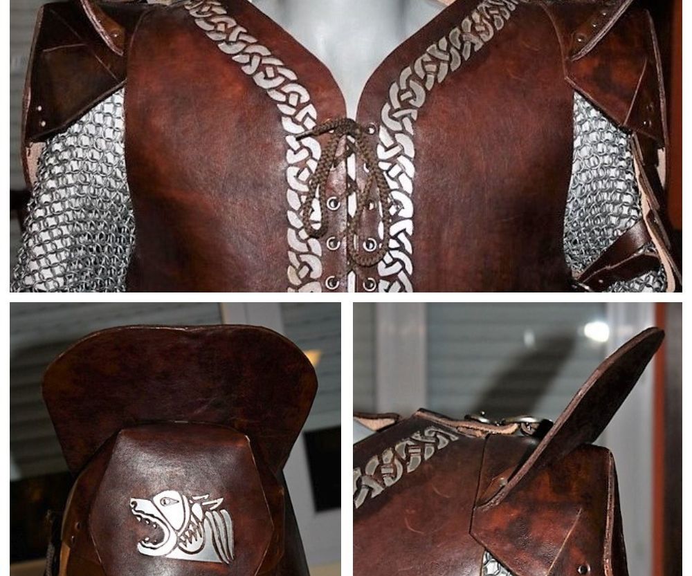 Leather Armor With Metal Pattern