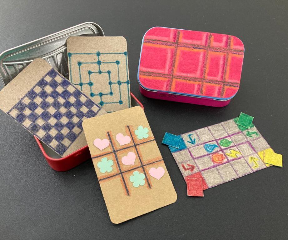 Board Games in Candy Tin