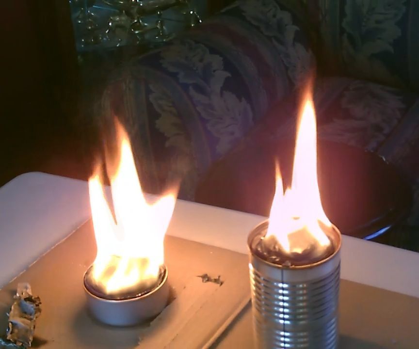  TIN CAN Air Heaters! - Survival/SHTF Air Heater/Stove - Simple "cardboard and Wax" Design