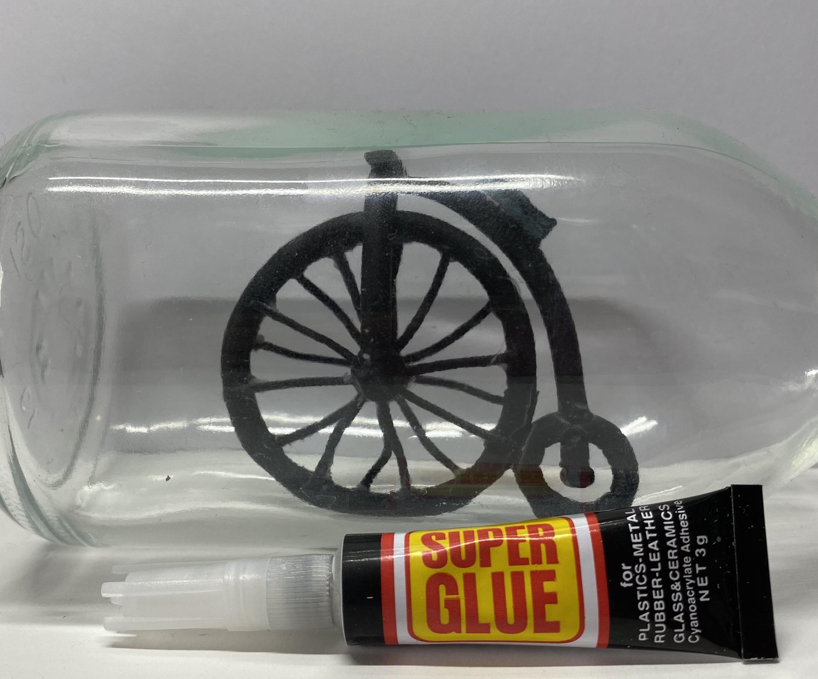 Miniature Penny Farthing in a Bottle by Dylan 