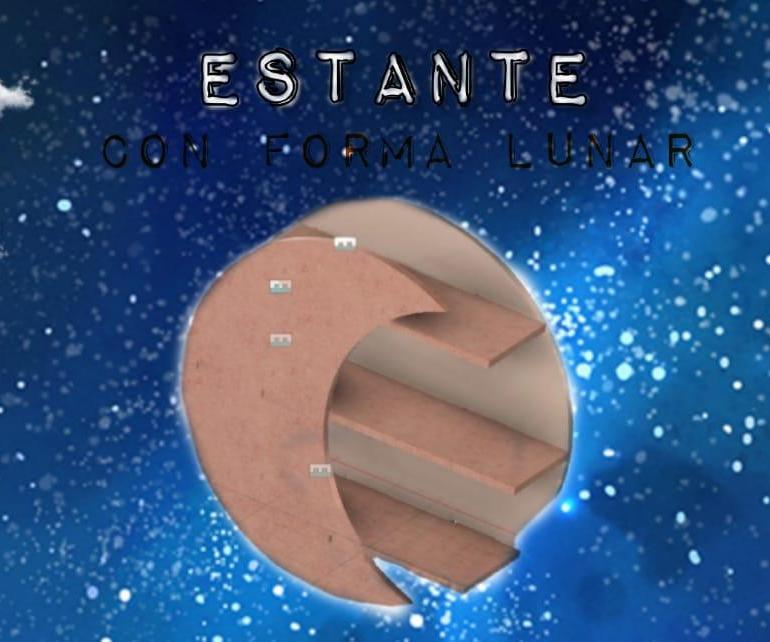 Estante En Forma De Luna PC2